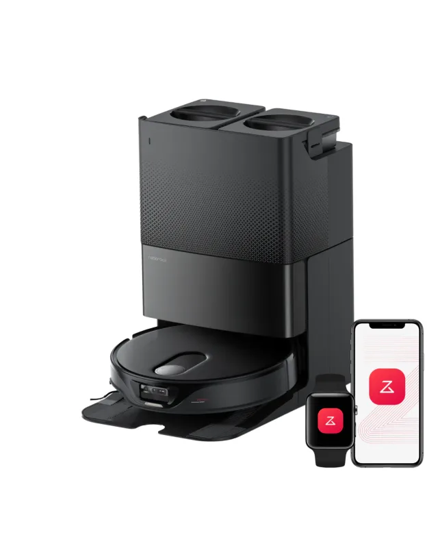 Roborock Qrevo Slim Saugroboter mit Multifunktions-Dockingstation 3.0 Schwarz (Generalüberholt – 90 % wie neu)