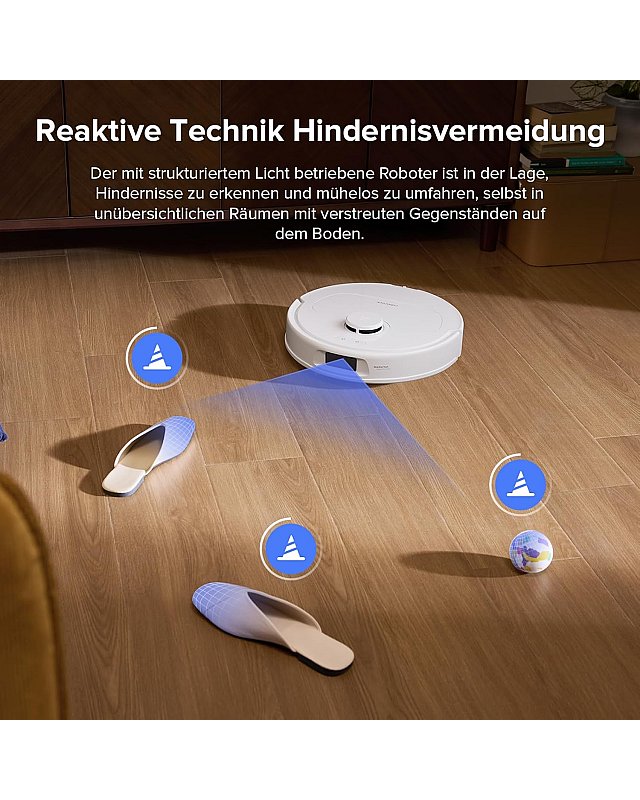 Roborock QV 35S Saugroboter mit Multifunktions-Dockingstation Weiß