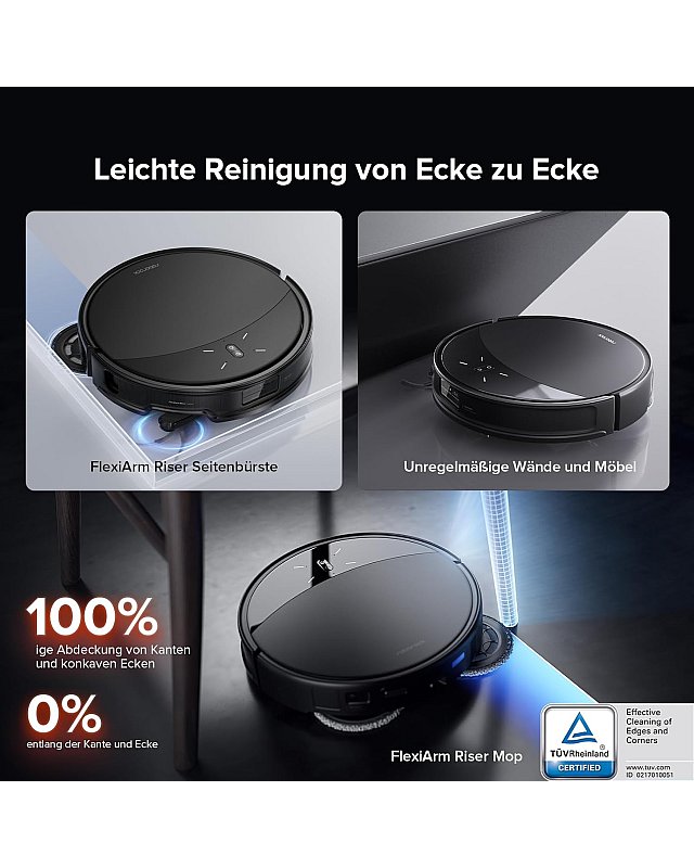 Roborock Saros 10R Set Saugroboter mit Wischfunktion & abnehmbarem Wischmopp