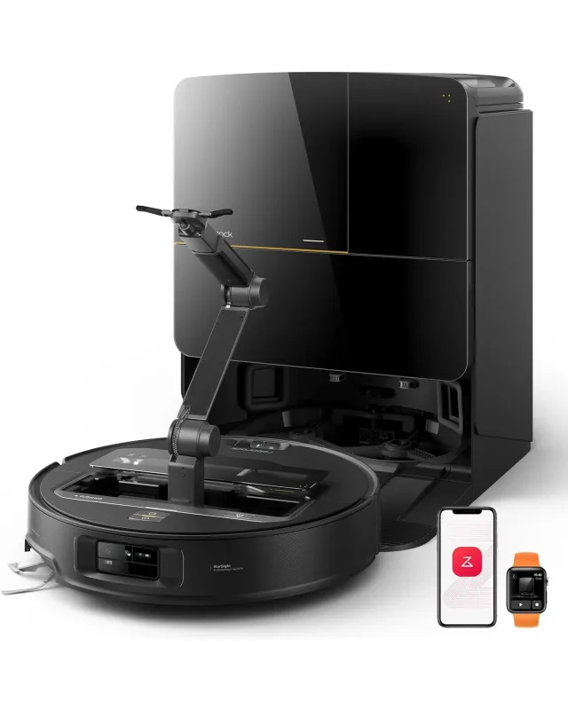 Roborock Saros Z70 Staubsaugerroboter mit mechanischem OmniGrip™ Arm Schwarz