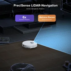 Roborock Q10 S5 Set Saug- und Wischroboter mit zusätzlichem Wischtuch*2 Stk. Weiß
