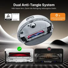 Roborock Q10 X5+ mit 10.000 Pa HyperForce-Saugkraft und Auto-Entleerungstation Weiß