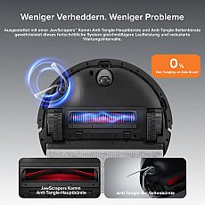 Roborock Q10 X5+ mit 10.000 Pa HyperForce-Saugkraft und Auto-Entleerungstation Schwarz