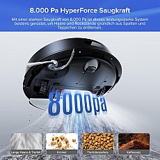 Roborock Q7 L5+ Saug- und Wischroboter mit Auto-Entleerungsstation Schwarz