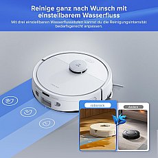 Roborock Q7 L5+ Set Saug- und Wischroboter mit Auto-Entleerungsstation mit zwei zusätzlichen Staubbeuteln Weiß