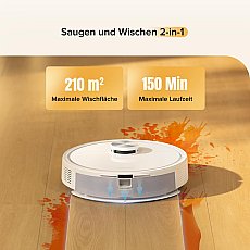 Roborock Q7 M5 Set Saug- und Wischroboter mit zusätzlichem Wischtuch*2 Stk. (Upgrade vom Q7 Max) Weiß