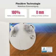 Roborock Qrevo Curv 2 Pro Saug- & Wischroboter, 25.000 Pa Saugkraft, 100 °C Heißwasser-Wäsche