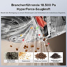 Roborock Qrevo Edge S5A Saugroboter (verbessert von Qrevo Pro) mit Multifunktions-Dockingstation 3.0 Schwarz