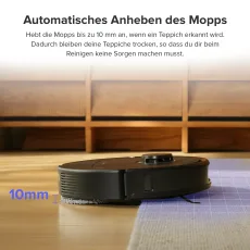 Roborock Qrevo Pro Saugroboter mit Multifunktions-Dockingstation 2.0 Schwarz (Generalüberholt – 90 % wie neu)