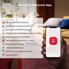 Roborock Qrevo S5V Saugroboter mit Multifunktions-Dockingstation Schwarz