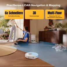 Roborock Qrevo S5V Saugroboter mit Multifunktions-Dockingstation Weiß