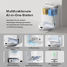 Roborock Qrevo S Saugroboter mit Multifunktions-Dockingstation Weiß (Generalüberholt – 90 % wie neu)