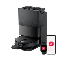 Roborock Qrevo Slim Saugroboter mit Multifunktions-Dockingstation 3.0 Schwarz (Generalüberholt – 90 % wie neu)