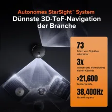 Roborock Qrevo Slim Saugroboter mit Multifunktions-Dockingstation 3.0 Schwarz (Generalüberholt – 90 % wie neu)