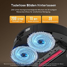 Roborock QV 35S Set Roboter-Staubsauger mit Multifunktions-Dockingstation (mit Staubbeutel*2 Stück und Filter*1 Stück) Schwarz