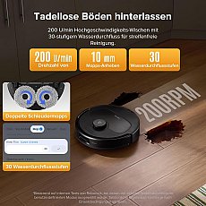 Roborock QV 35S Saugroboter mit Multifunktions-Dockingstation Schwarz