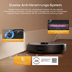 Roborock QV 35S Saugroboter mit Multifunktions-Dockingstation Schwarz