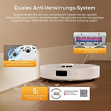 Roborock QV 35S Saugroboter mit Multifunktions-Dockingstation Weiß