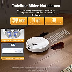 Roborock QV 35S Saugroboter mit Multifunktions-Dockingstation Weiß