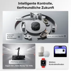 Roborock Saros Z70 Staubsaugerroboter mit mechanischem OmniGrip™ Arm Schwarz