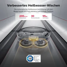 Roborock Saros Z70 Staubsaugerroboter mit mechanischem OmniGrip™ Arm Schwarz